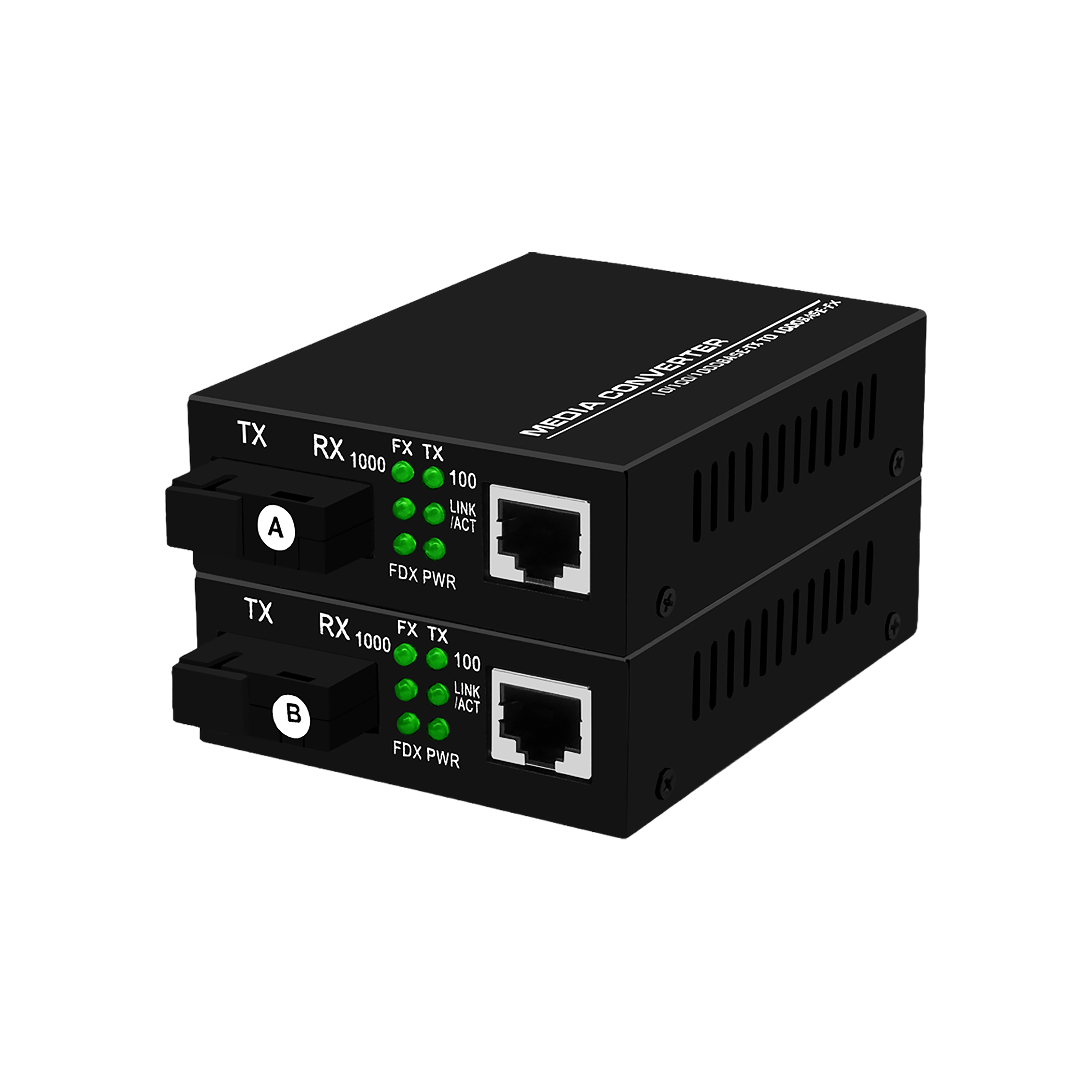 千百兆SC口1光1电收发器